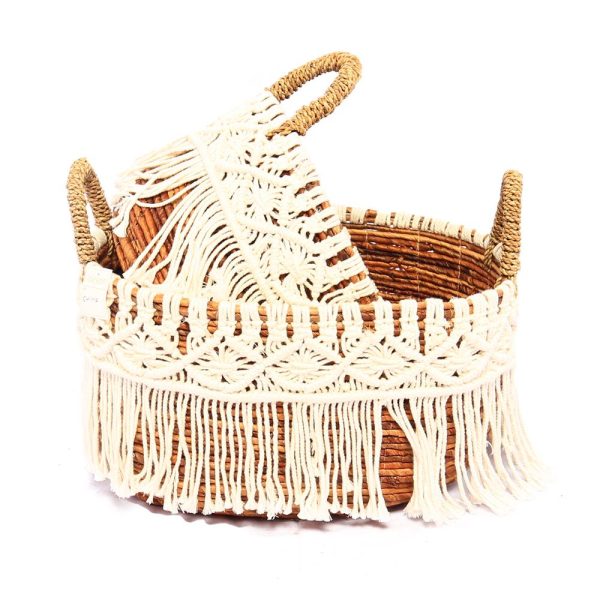 Bali Handmade Home Basket - Laundry Basket - Oval ODETTE Natural