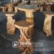 Stylish Bali Teak Root Bar Stool Set Furniture
