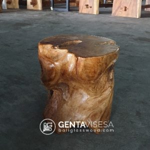 Bali Teak Wood Tree Root Fat Stool Furniture - Bali Teak Root Wholesale Supplier